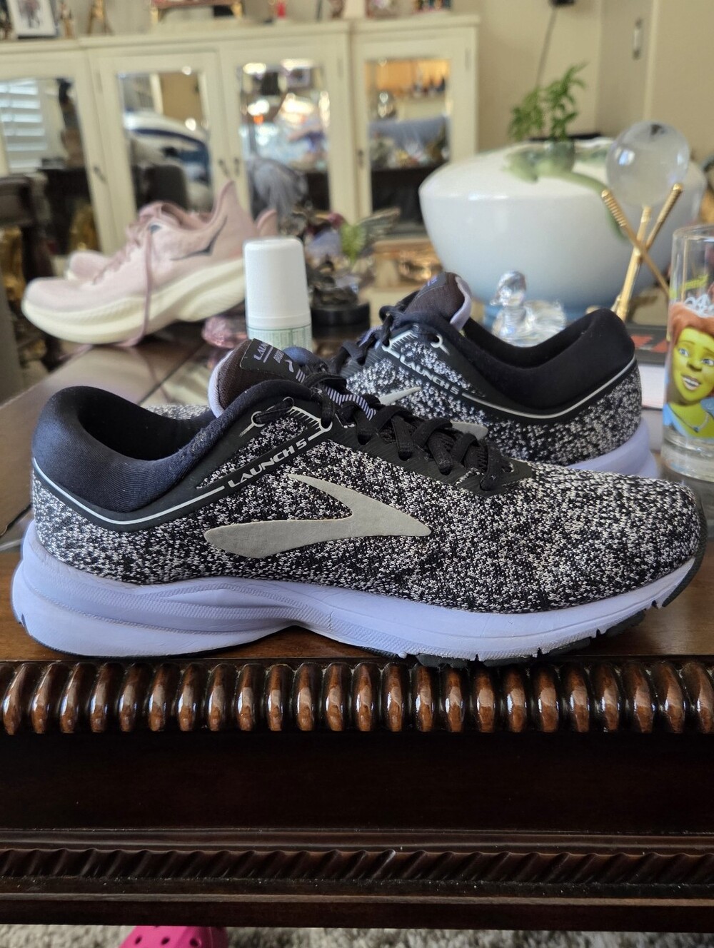 Brooks Launch 5 Women's Running Shoes - Black & White